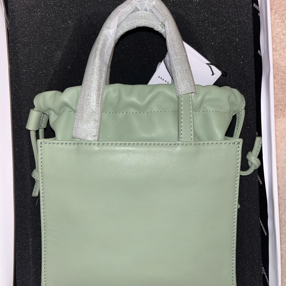 Brandon Blackwood Matcha Green Laura Mini Tote Crossbody - Picture 4 of 7